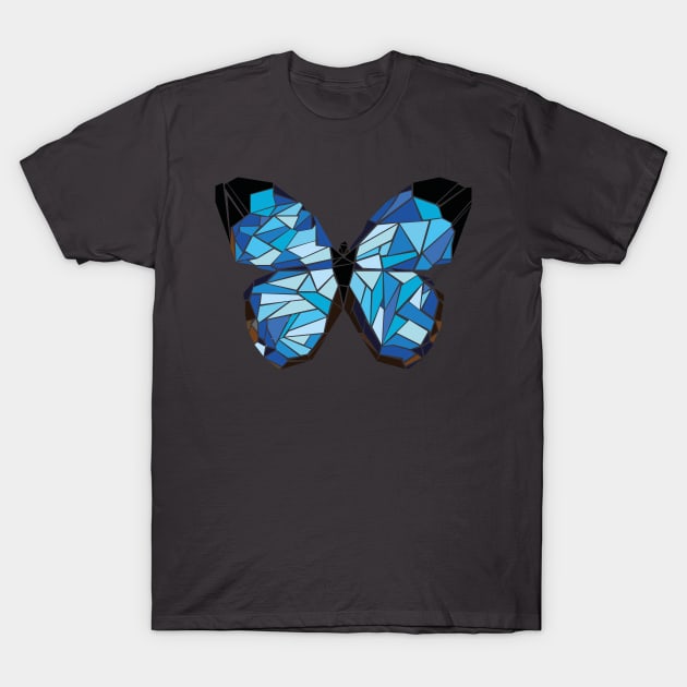 Blue butterfly T-Shirt by Ashtart